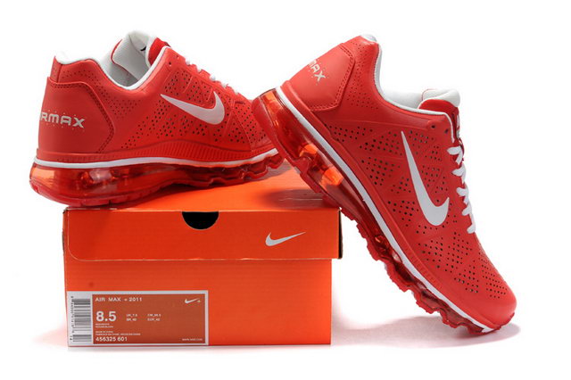 Mens Nike Air Max 2011 Mesh Red White Shoes